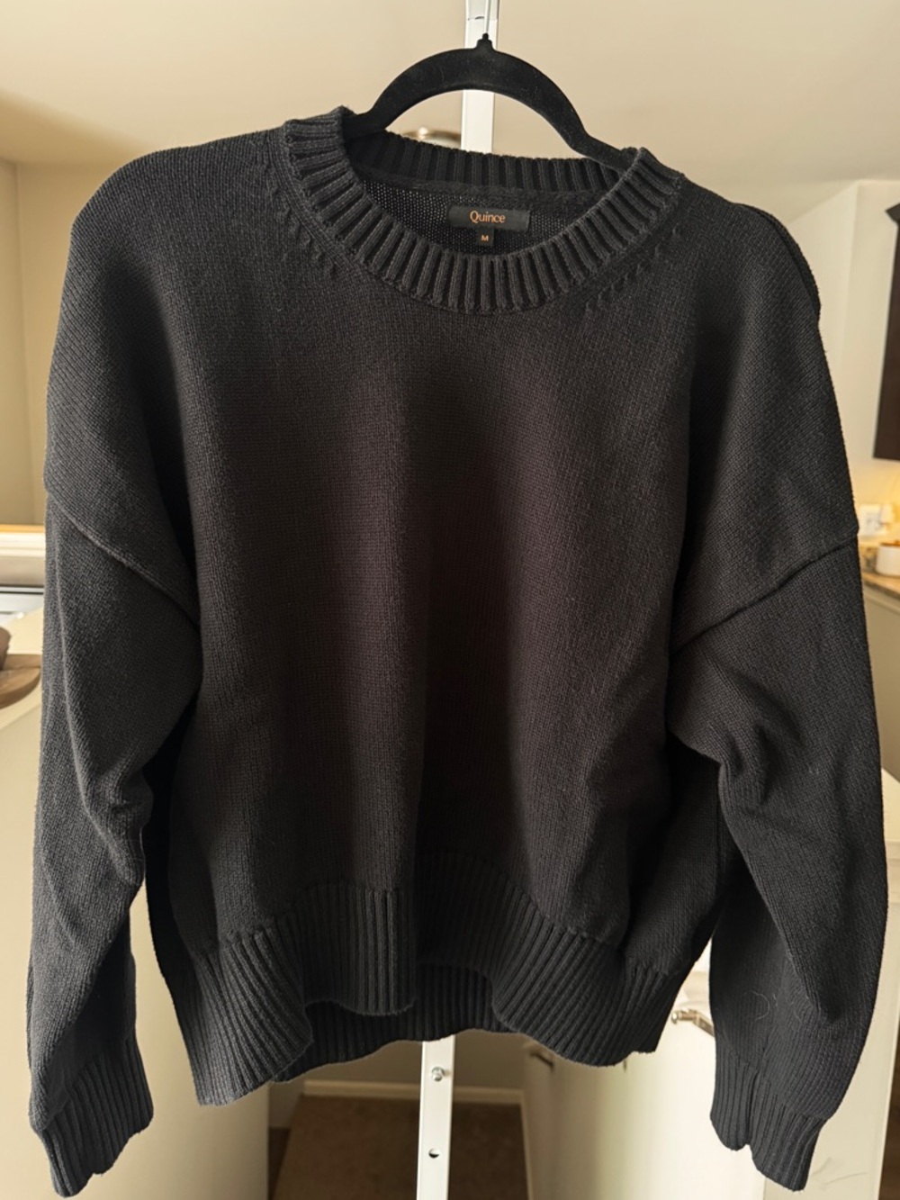 Quince, 100% Organic Cotton Boyfriend Crew Sweater